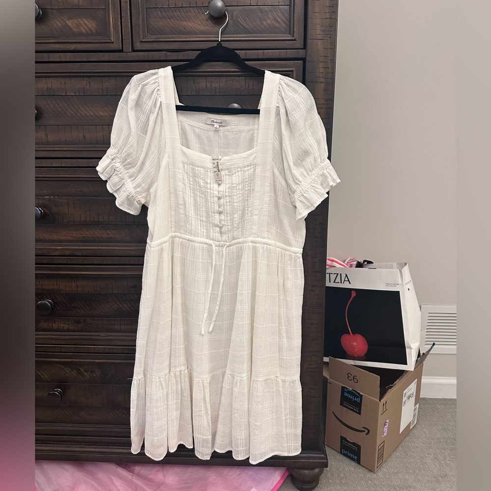 Madewell Dress White NWT Large